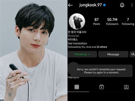 Jungkook BTS Jendral Telah Menghapus Akun Instagram Pribadinya Tapi