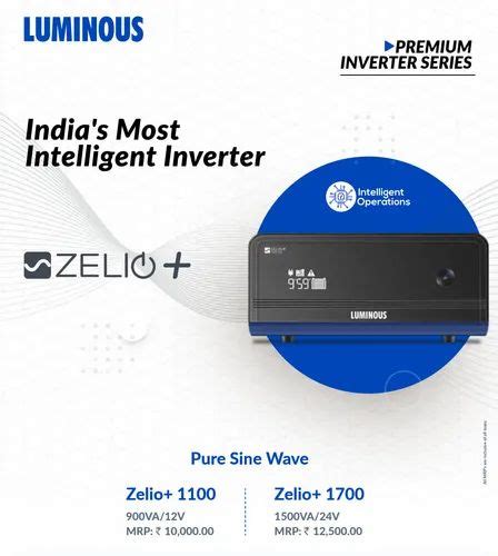 Luminous Zelio 1700va Sine Wave Inverter For Home LED At Rs 7800