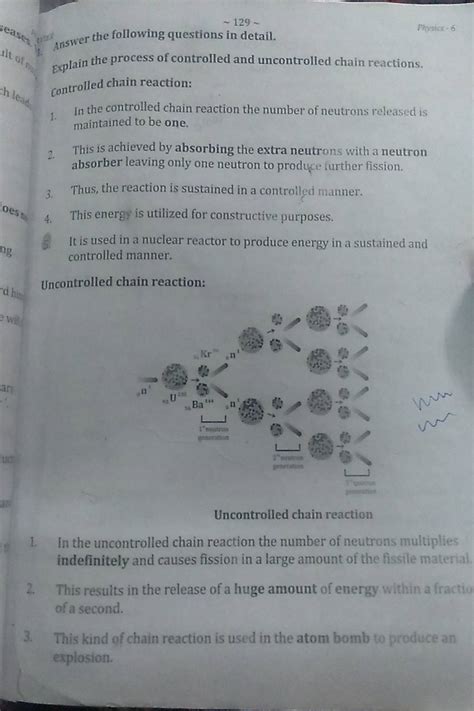 Explain The Process Of Controlled And Uncontrolled Chain Reactions Contr