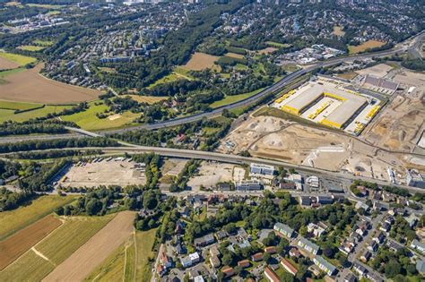 Bochum Aus Der Vogelperspektive Neubau Baustelle Im Gewerbegebiet