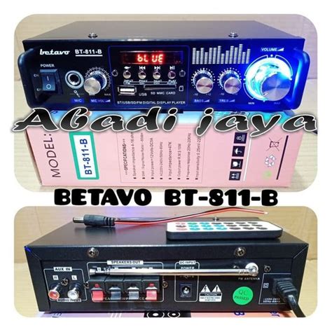 Jual New Ampli Mini Betavo Bt B Stereo Audio Power Amplifier Di