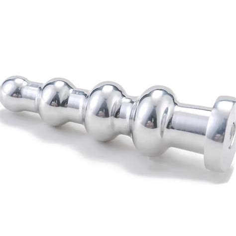 Top Metal Anal Beads Butt Plug Smooth Cozy Anus Masturbator Expander