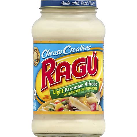 Rag Cheese Creations Light Parmesan Alfredo Sauce Salsas De Pastas