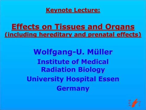 Ppt Keynote Lecture Effects On Tissues And Organs Including