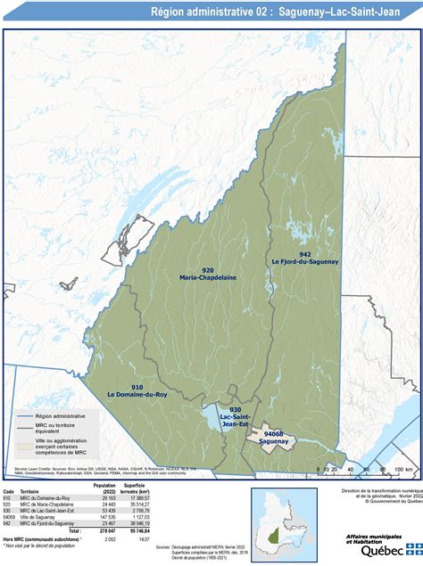 Carte Du Saguenaylac Saint Jean