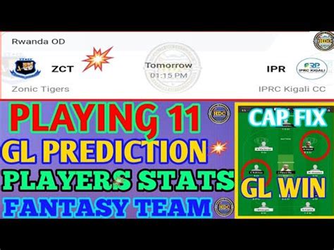 Zct Vs Ipr Dream Prediction Dream Team Zonic Tigers V Iprc Kigali