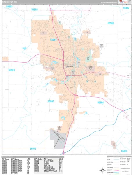 Rochester Mn Zip Code Map - World Of Light Map