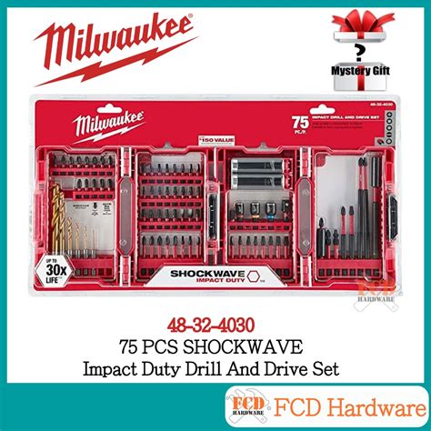 Milwaukee 75 Pcs Shockwave Impact Duty Drill And Drive Set 48 32 4030