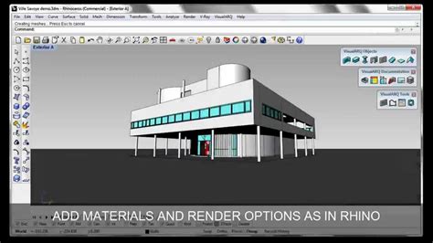 Visualarq Architecture Tools For Rhino Overview Youtube