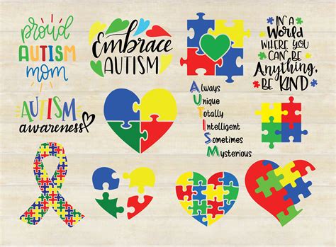 Autism Svg Bundle Autism Puzzle Autism Awareness Autism Etsy Artofit