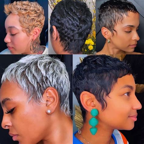 Giselle Bobb On Instagram Hairhype Perfect Platinum Pixie 6 Weeks