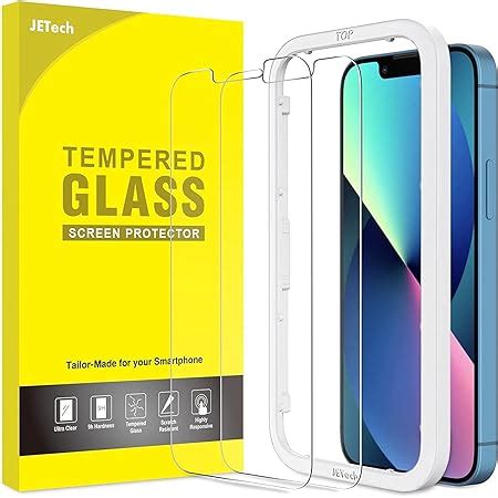 JETech Full Coverage Screen Protector For IPhone 13 13 Pro 6 1 Inch