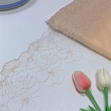Nude Illusion Floral Tulle Panel Perfect For Fabric Bra Etsy