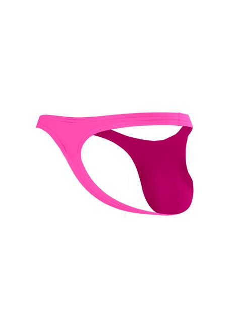 SP4NDEX GLOW By C4M Hot Pink Thong Bulge PLUS