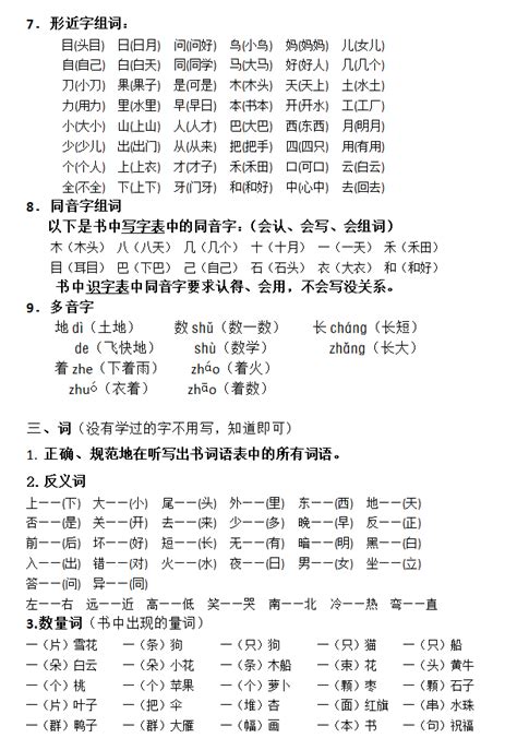 2018部编版一年级语文上册复习知识点总结3一年级幼教网