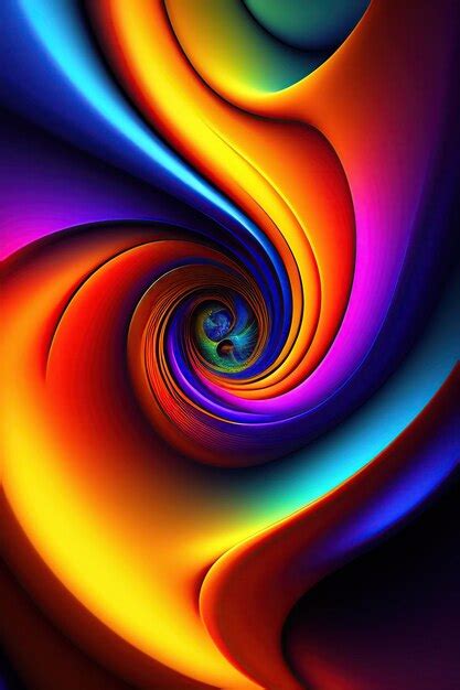 Premium Ai Image Abstract Colorful Fractals Background Fantasy Light