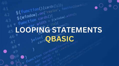 Qbasic Looping Statements With Examples Programmingbasic