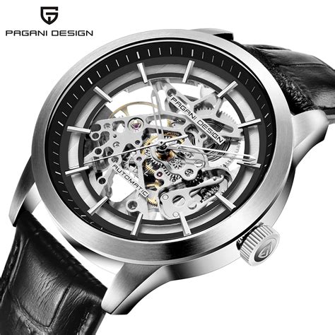 Pagani Design Rel Gio De Pulso De Couro Masculino Modelo De Luxo