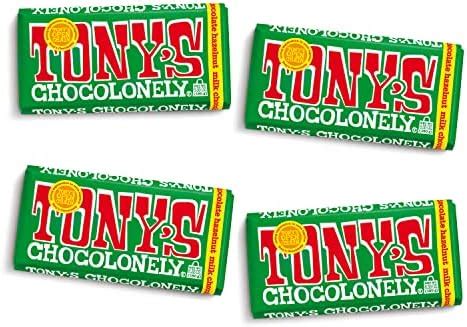 Tony S Chocolonely Milk Chocolate Hazelnut Bars Whole Hazelnut