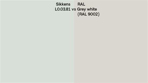 Sikkens L Vs Ral Grey White Ral Side By Side Comparison