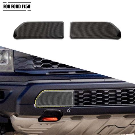 2pcs Front Bumper Corner Cover Trim For Ford F150 2021 Carbon Fiber Accessories Ebay