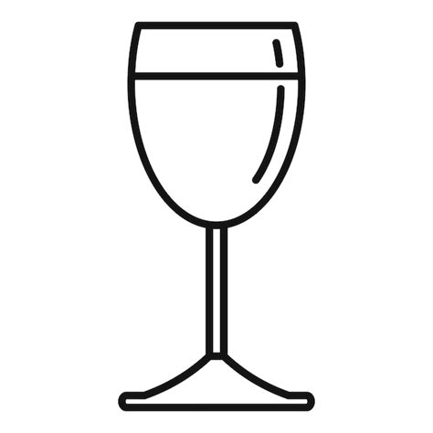 Premium Vector Tasting Wine Glass Icon Outline Tasting Wine Glass Vector Icon For Web Design