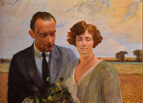 Portrait Of The Son Rafa And His Wife Painting Jacek Malczewski Oil