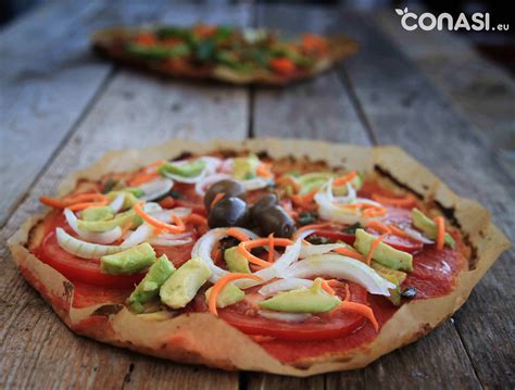 Receta Pizza De Quinoa Con Verduras