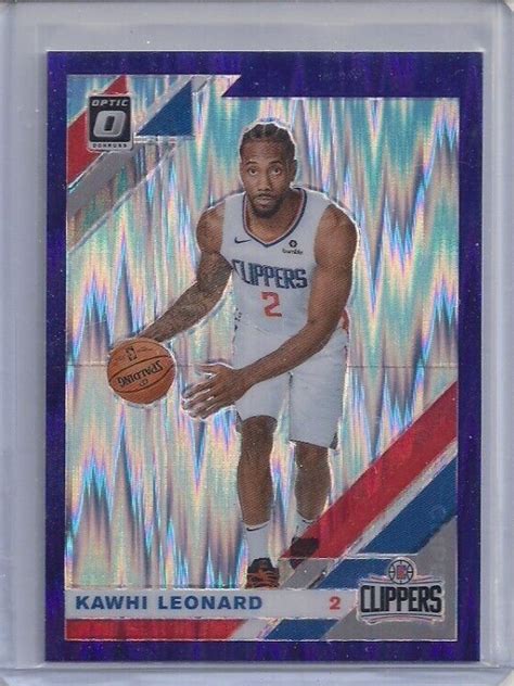 2019 20 Panini Donruss Optic Purple Holo Kawhi Leonard EBay