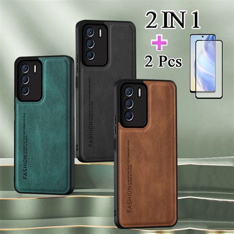 2 IN 1 For Infinix Zero 5G 2023 X6815C Zero 2023 Case Lambskin Texture