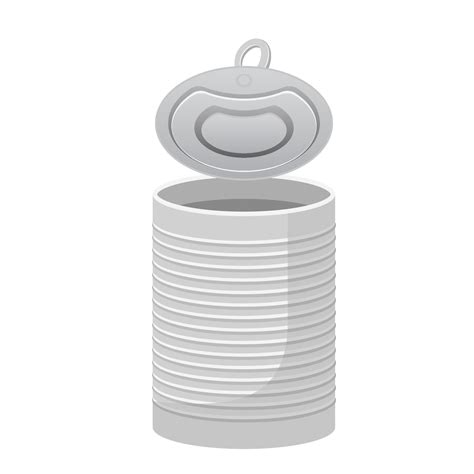 Opened Tin Can Cartoon Vector Illustration Isolated Object 5551053