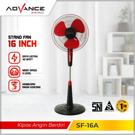 Kipas Angin Advance SF16A SF 16A 16 Inch Stand Fan Votre Advance