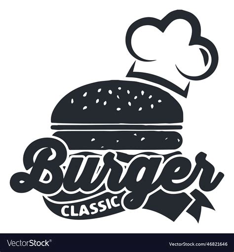 Burger Logo Logotype Royalty Free Vector Image