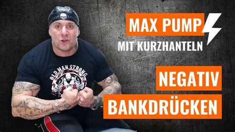 Negativ Bankdrücken mit Kurzhanteln YouTube