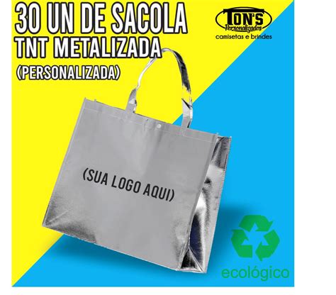 Sacola Eco Bag Metalizada Personalizada X Elo