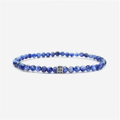 Denim Mm Sterling Silver Bracelet Baxter Baxter