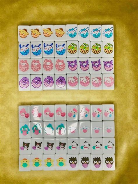 Seaside Escape Mahjong X Large Pink Tile Game Blocks Sanrio Hello