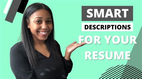 Resume Smart Descriptions Aka Bullet Point Descriptions Youtube