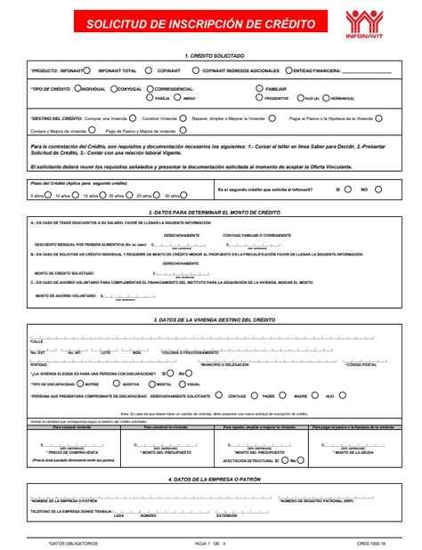Solicitud Infonavit Para Llenar En Pdf Word Y Excel Eroppa
