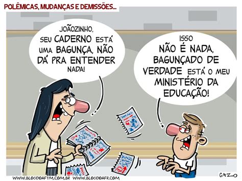 Charge Polêmica Mudanças E Demissões Blog Do Aftm