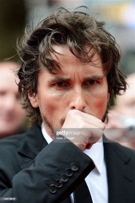 Christian Bale Attends The European Premiere Of The Dark Knight Rises