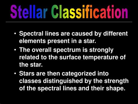 Ppt Stellar Classification Powerpoint Presentation Free Download Id 3096594