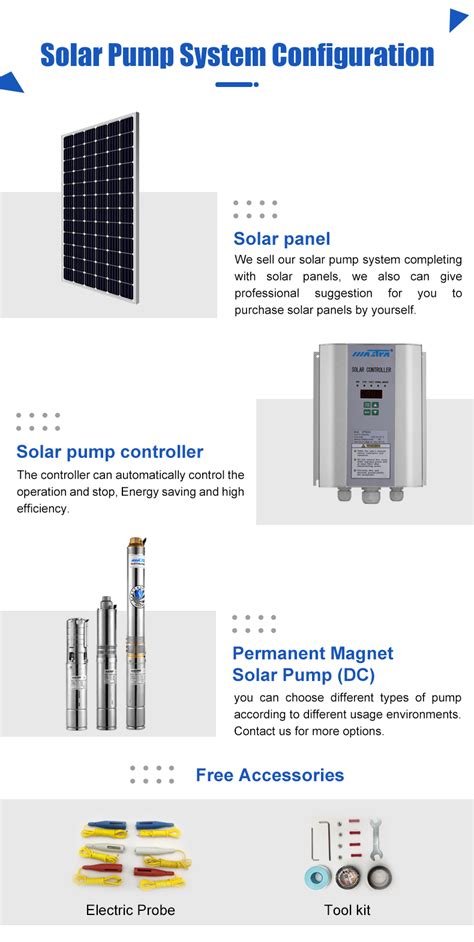 Full Stainless Steel Deep Well Pumps Solar Dc Water Fountain Pump