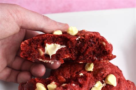 Bakery Style Red Velvet Cookies Lights Camera Bake