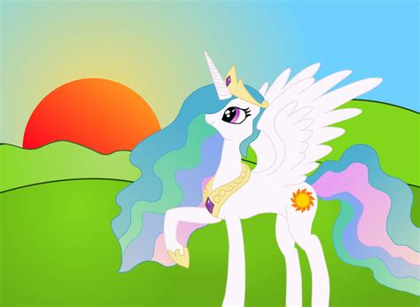 Celestia Raising The Sun Vectored By Theomnom On Deviantart