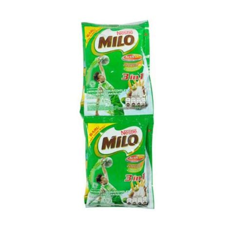 Jual Milo Susu 3 In 1 Activ Go Minuman Bubuk Renceng 10 X 35 G