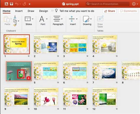 Reuse Slides Through Drag And Drop In Powerpoint 2016 For Mac