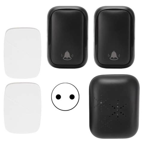 Cikonielf Sonnette De Porte Sans Batterie Ensemble De Sonnette Sans Fil