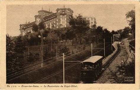 Evian les Bains Le Funiculaire du Royal Hotel à Évian les Bains Cartorum