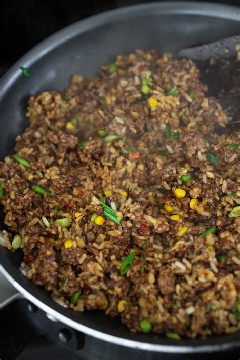 Ground Beef Fried Rice